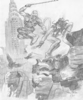 Daredevil and Black Widow by Gene Colan, Comic Art